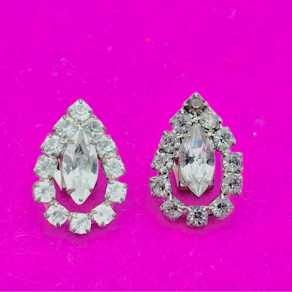 Vintage Rhinestone Shoe Clips - Picture 2 of 7